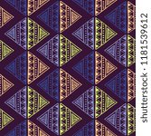 ethnic diamond tribal pattern.... | Shutterstock .eps vector #1181539612