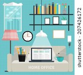 set of flat elements for home... | Shutterstock .eps vector #207426172