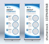 roll up banner design template  ... | Shutterstock .eps vector #1039648468