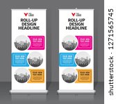 roll up banner design template  ... | Shutterstock .eps vector #1271565745