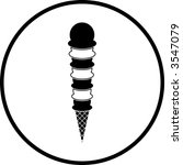 Big Size Ice Cream Cone Symbol