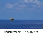 The Platform In Offshore Oil...