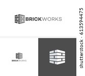 Modern Flat Brick Logo  Brick...