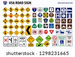 Set Of Usa Street Sign. Eps 10...