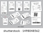 set of realistic cash register... | Shutterstock .eps vector #1498048562
