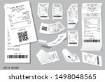set of realistic cash register... | Shutterstock .eps vector #1498048565