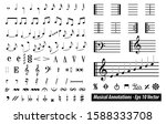 set of musical annotations or... | Shutterstock .eps vector #1588333708