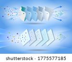 set of n95 or kn95 surgical... | Shutterstock .eps vector #1775577185