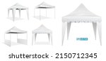 white trade tent isolated or...