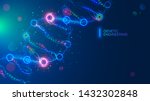 dna molecule vector... | Shutterstock .eps vector #1432302848