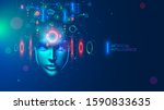 artificial intelligence in the... | Shutterstock .eps vector #1590833635