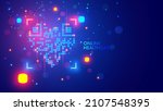 heart symbol of health  online... | Shutterstock .eps vector #2107548395