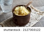 Homemade Fermented Cabbage Or...