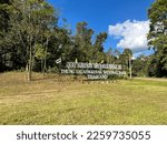 Small photo of Phetchabun, Thailand - December 29, 2022: View of the sign in front of the entrance gate to Thung Salaeng Luang National Park, a savannah grassland terrain with high mountainous ranges in Phetchabun.