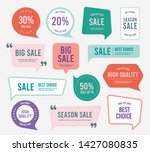 flat design of labels  ribbon... | Shutterstock .eps vector #1427080835
