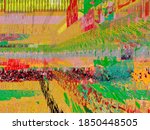 digital effects. multicolor... | Shutterstock . vector #1850448505