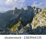 Small photo of A mountain hike to view Cadinini di Misurina at Auronzo di Cadore BL, Italy in the Province of Belluno.