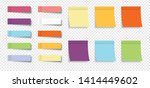color sticky notes with post... | Shutterstock .eps vector #1414449602