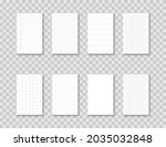 notebook paper sheets. paper... | Shutterstock .eps vector #2035032848