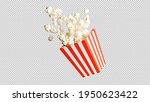 3d Render Of Popcorn Isolated...