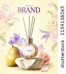 3d fragrance reed diffuser ad... | Shutterstock .eps vector #2154138265