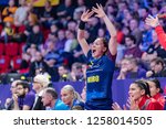 Small photo of Nancy, France - December 09,2018: The handball player GEIGER Melinda Anamaria during the game between Norway and Romania at 2018 Women's EHF EURO - Main Round.