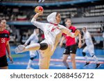 Small photo of Castellon de la Plana, Spain, 07 December 2021, Handball player ABBASI Nouriyeh during the game between Kazakstan vs Iran 31 - 25 count for 2021 World Women's Handball Championship.