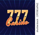 casino logo template. gambling... | Shutterstock .eps vector #1955816962