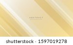 modern gold yellow white line... | Shutterstock .eps vector #1597019278