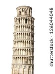 Leaning Tower Of Pisa. Isolated ...