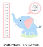 Height Chart With Cute Baby...