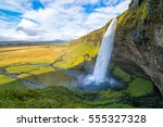 Wonderful landscape from Seljalandsfoss Waterfall - Iceland