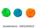 three dots made from bright... | Shutterstock . vector #1401245015