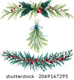 set of illustrations new year's ... | Shutterstock .eps vector #2069167295