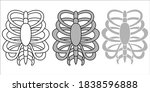 rib hand drawn design vector | Shutterstock .eps vector #1838596888