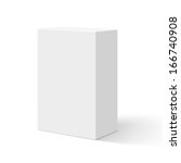 blank box isolated on white... | Shutterstock .eps vector #166740908