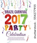 brazil carnival 2017 party... | Shutterstock .eps vector #554277955