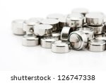 Pile Of Button Cell Batteries...