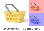 collection of empty shopping... | Shutterstock .eps vector #1918622042