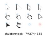 pixel cursor icon. mouse... | Shutterstock .eps vector #793744858