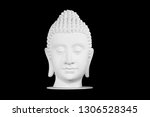stucco face buddha head with... | Shutterstock . vector #1306528345