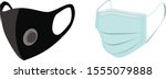 safety breathing masks.... | Shutterstock .eps vector #1555079888