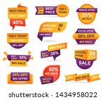 set of retail sale tags.... | Shutterstock .eps vector #1434958022