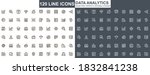 data analytics thin line icons... | Shutterstock .eps vector #1832841238