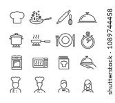 vector image set of cooking... | Shutterstock .eps vector #1089744458