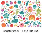 collection of colored hand... | Shutterstock .eps vector #1515705755