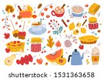 autumn set  bundle of hand... | Shutterstock .eps vector #1531363658