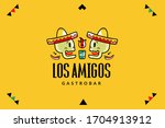 mexican cafe logotype  brand... | Shutterstock .eps vector #1704913912