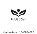 health people logo black... | Shutterstock .eps vector #1040074222