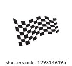 race flag icon  simple design... | Shutterstock .eps vector #1298146195